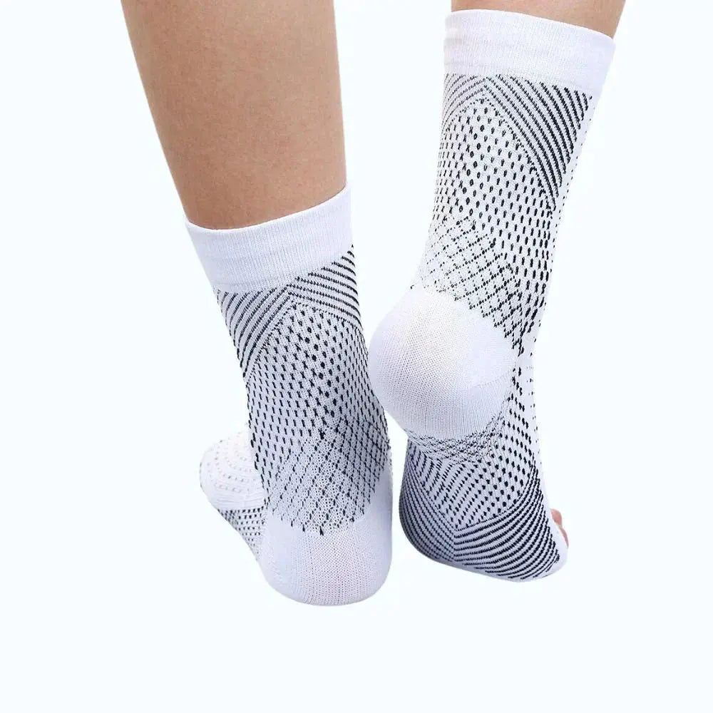 Ankelsockor med Graderad Kompression – Andningsbara Strumpor mot Svullnad & Trötthet