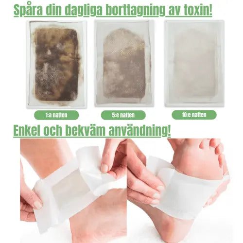Detoxplåster för Fotsulorna – Renas Kroppen Naturligt under Sömnen
