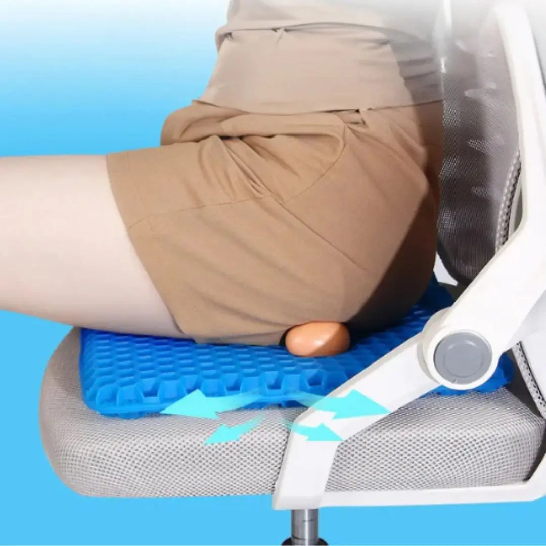 Ergonomisk gelsittdyna mot rygg- och höftsmärta – Svalkande komfort för hela dagen