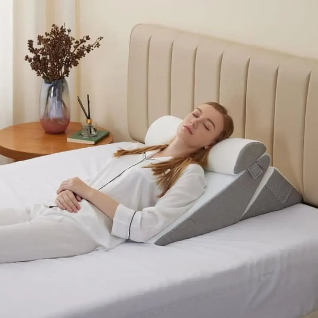 Kilkudde 10-i-1 med memory foam med justerbar stödkudde för rygg, ben och återhämtning