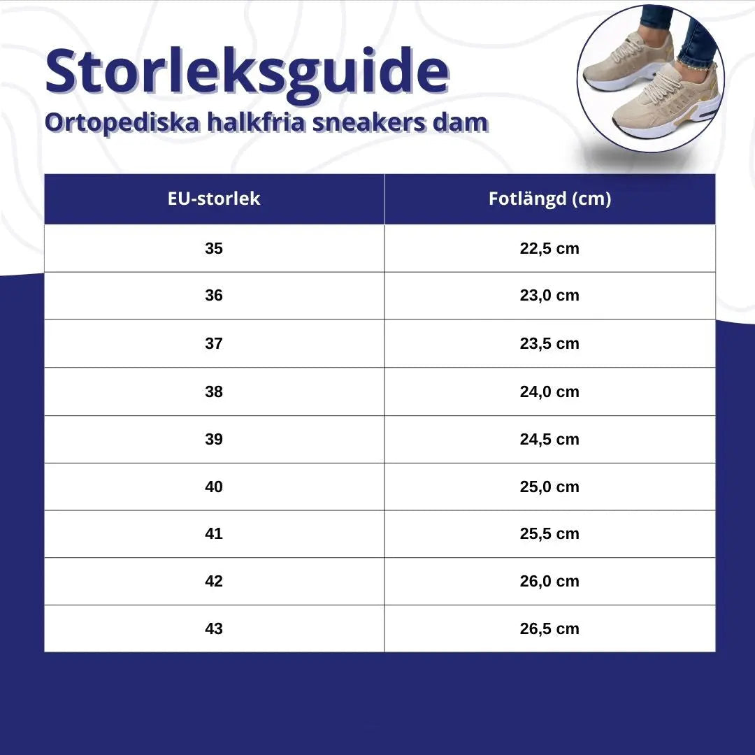Ortopediska Halkfria Sneakers för Damer – Terapeutisk Dämpning & Fotvalvsstöd