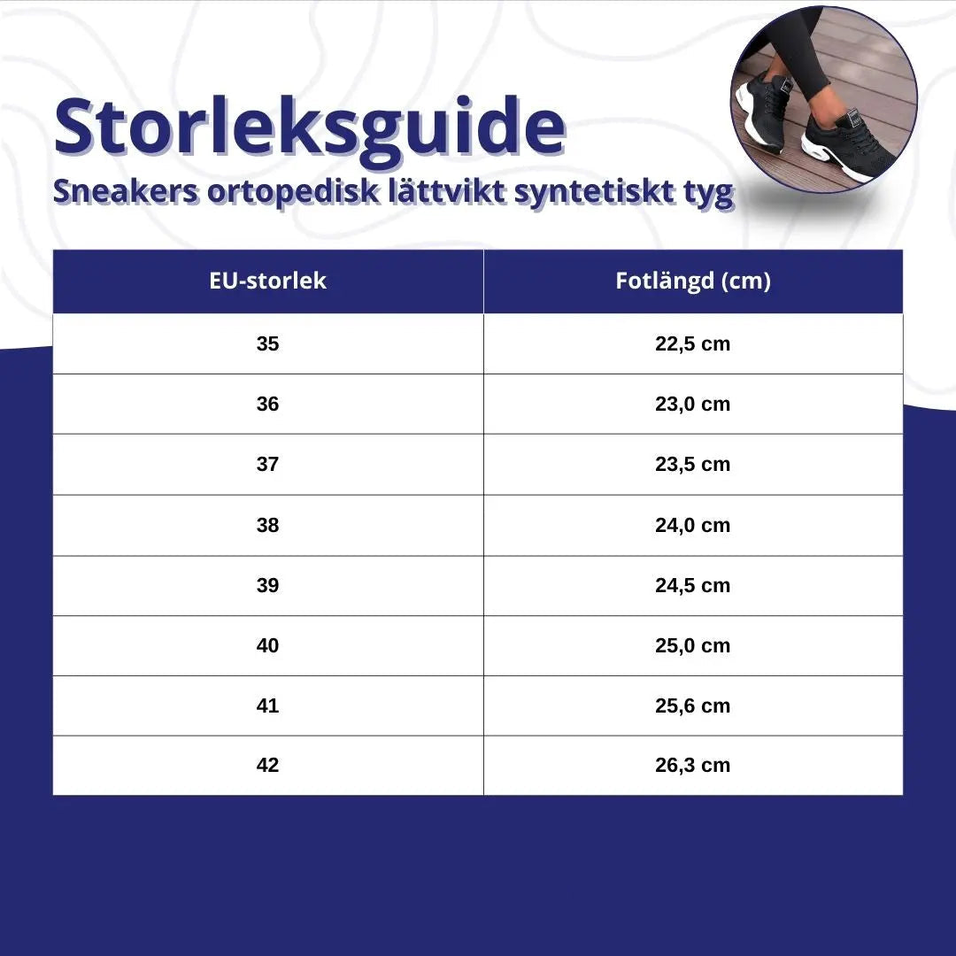 Ortopediska Lättvikts-Sneakers Unisex – Stötdämpning, Fotvalvsstöd & Andningsbart Material