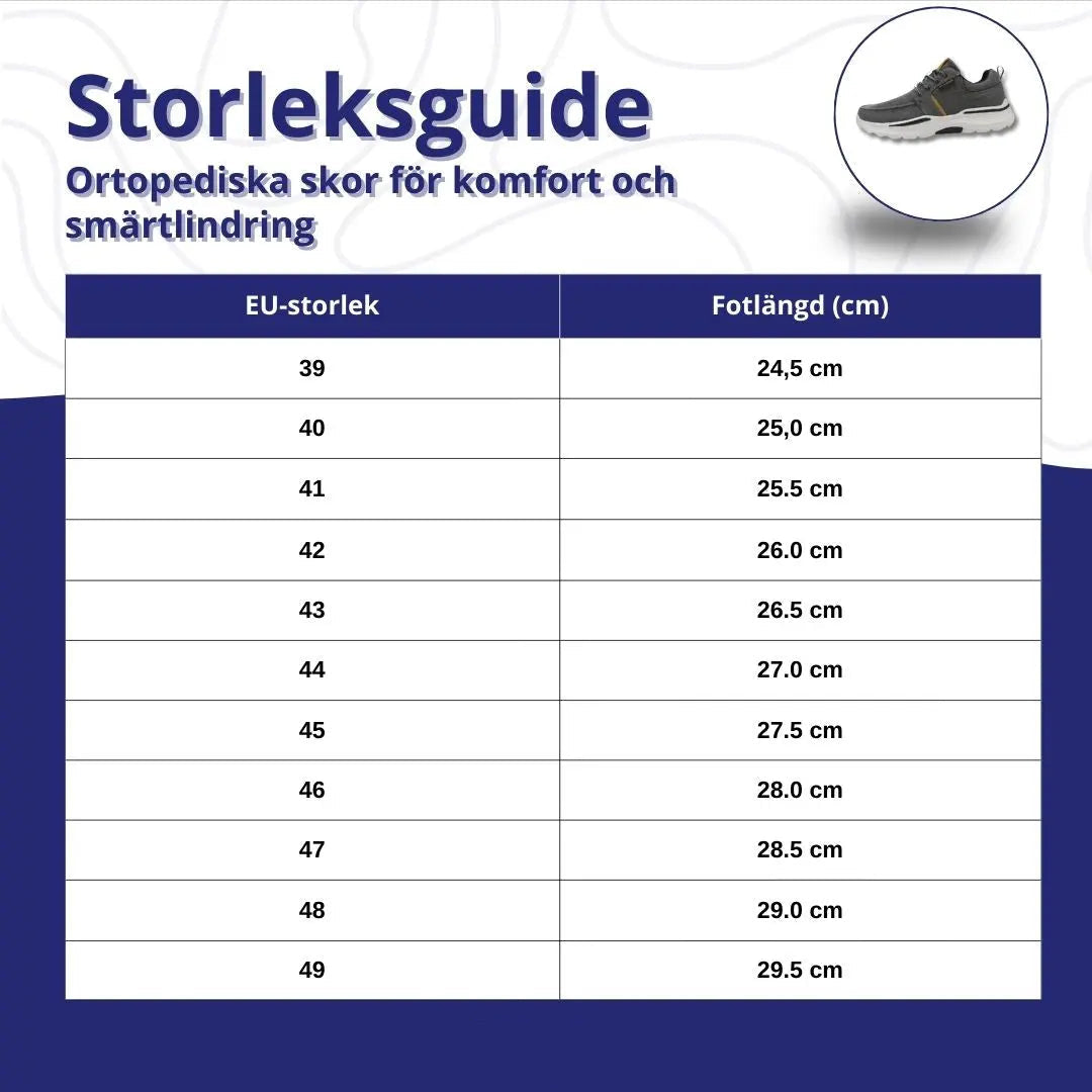 Ortopediska skor för komfort och smärtlindring - Dam och Herr