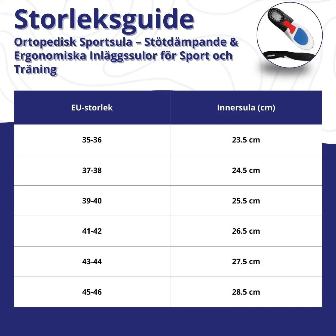 Ortopediska Sportsulor med Stötdämpning – Maximalt Skydd & Komfort vid Löpning & Sport