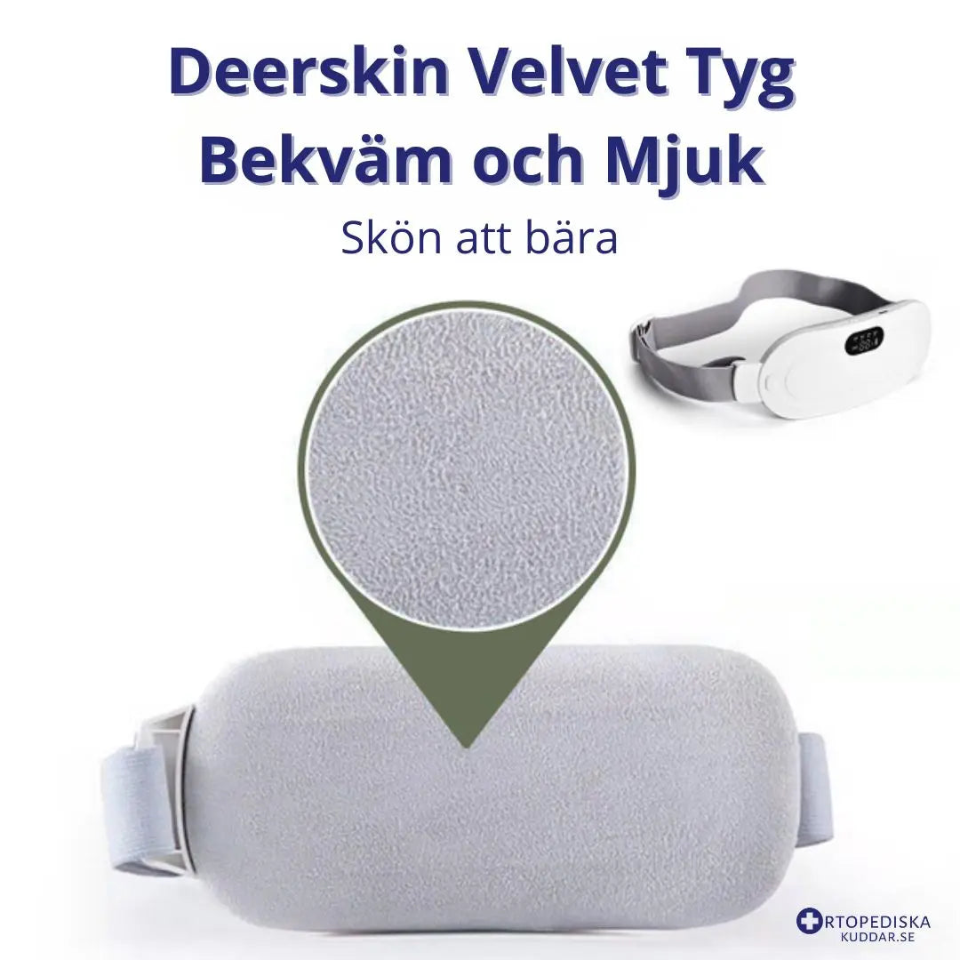 Värmekudde för Mensvärk & Ryggsmärta, Uppladdningsbar med Massage & Avlastning