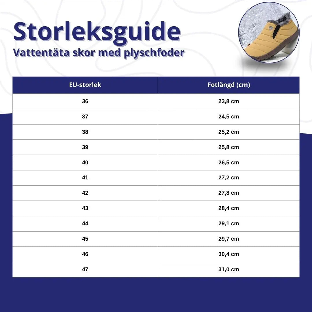 Vattentäta Skor med Plyschfoder – Varma & Torra Fötter i Alla Väder & Vinterförhållanden