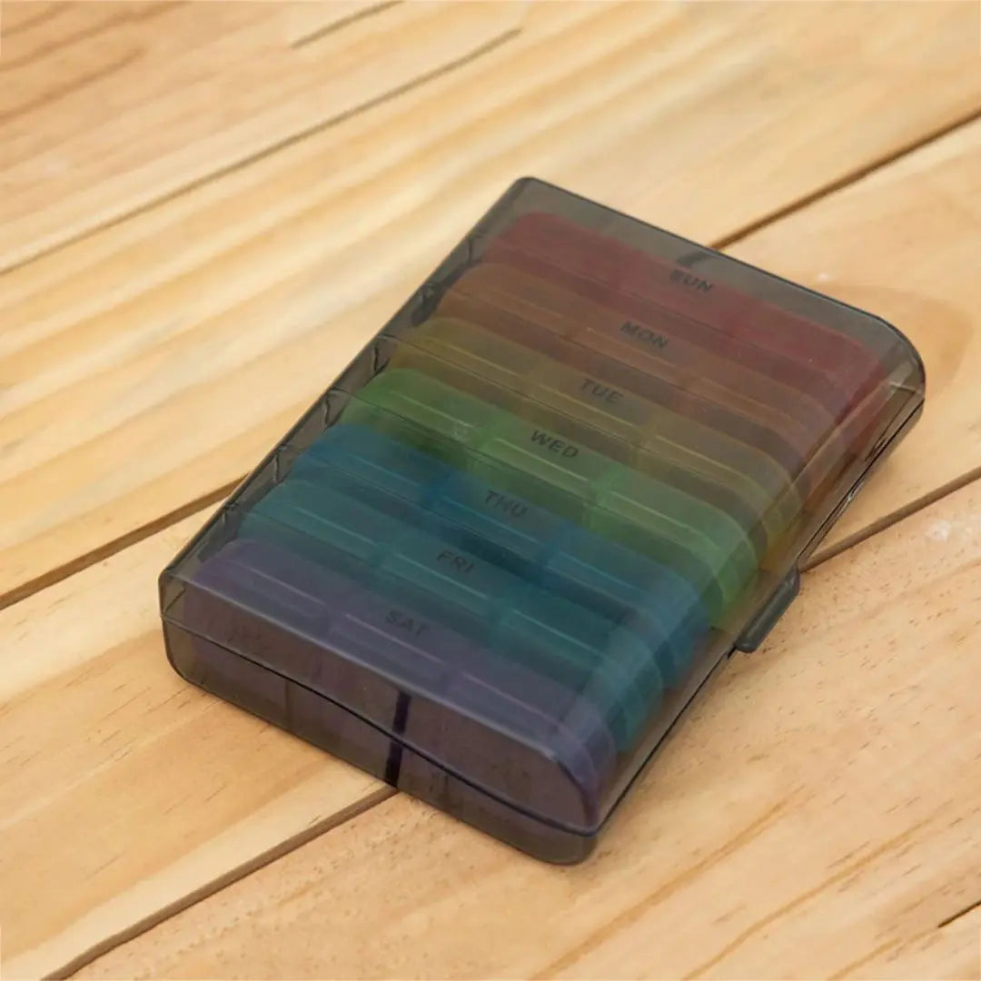 3x7-dagars pillerbox – BPA‑fri, stora fack