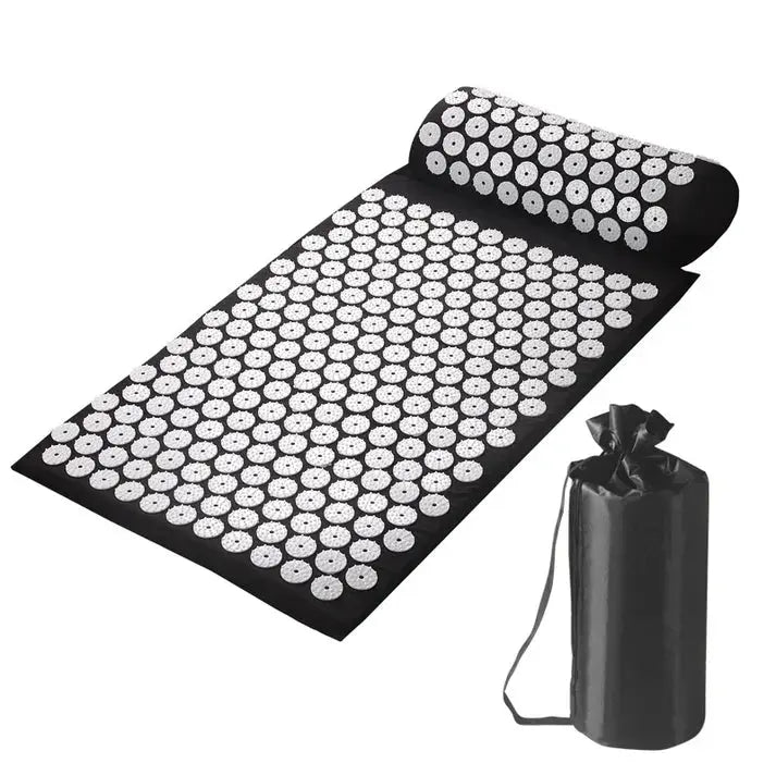 Akupressur Spikmatta med Nackkudde – Naturlig Avslappning, Stressreducering & Välmående