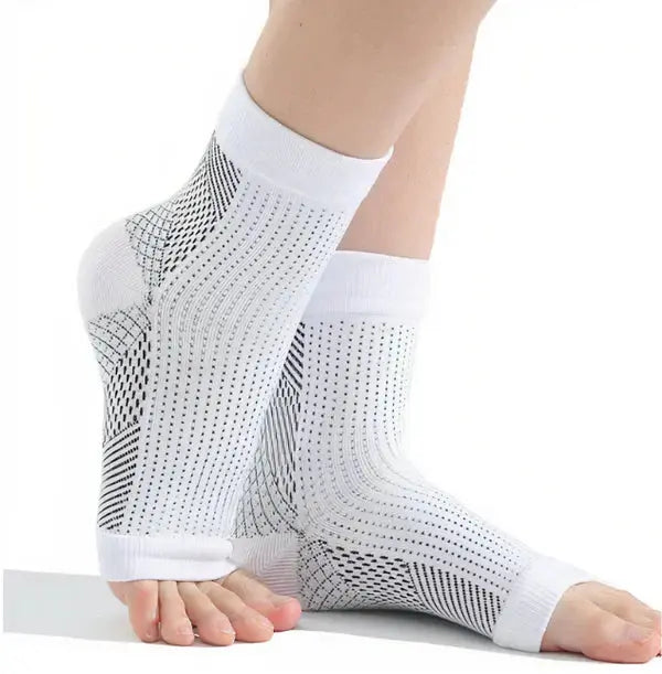 Ankelsockor med Graderad Kompression – Andningsbara Strumpor mot Svullnad & Trötthet