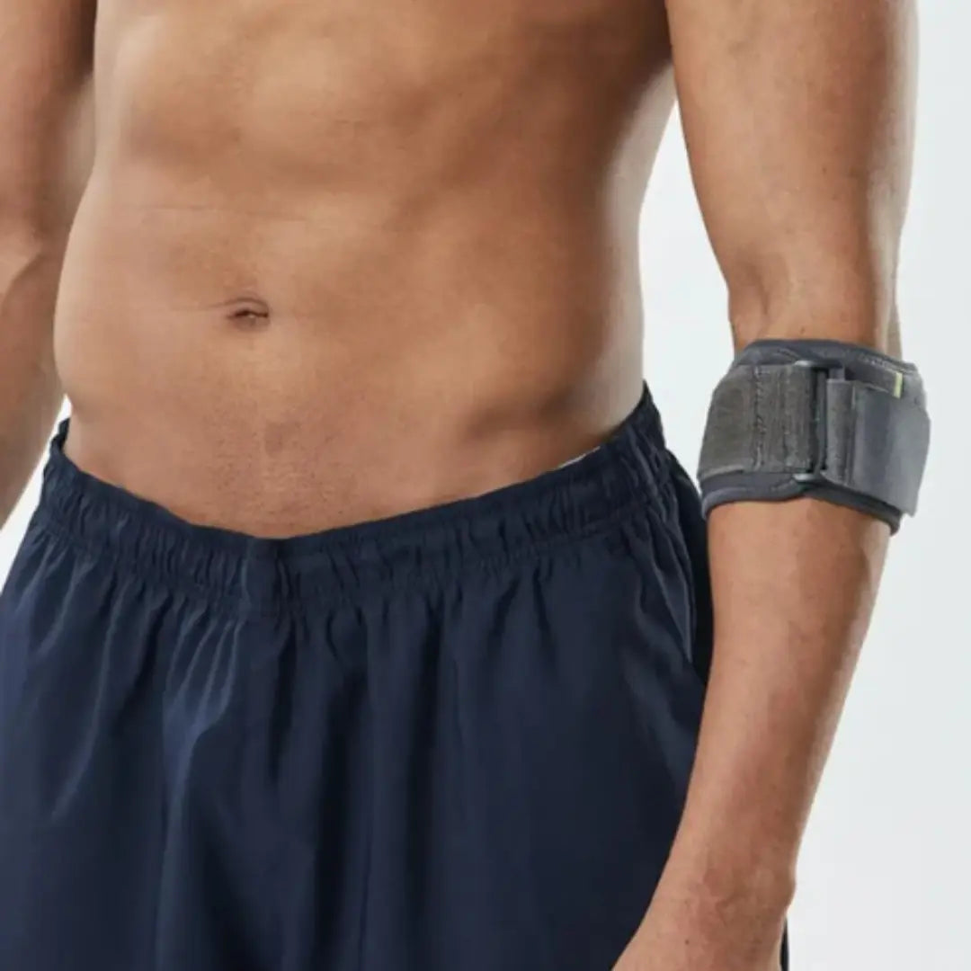 Armbågsskydd med Kompression & Justerbar Passform – Stöd vid Tennisarmbåge & Träning