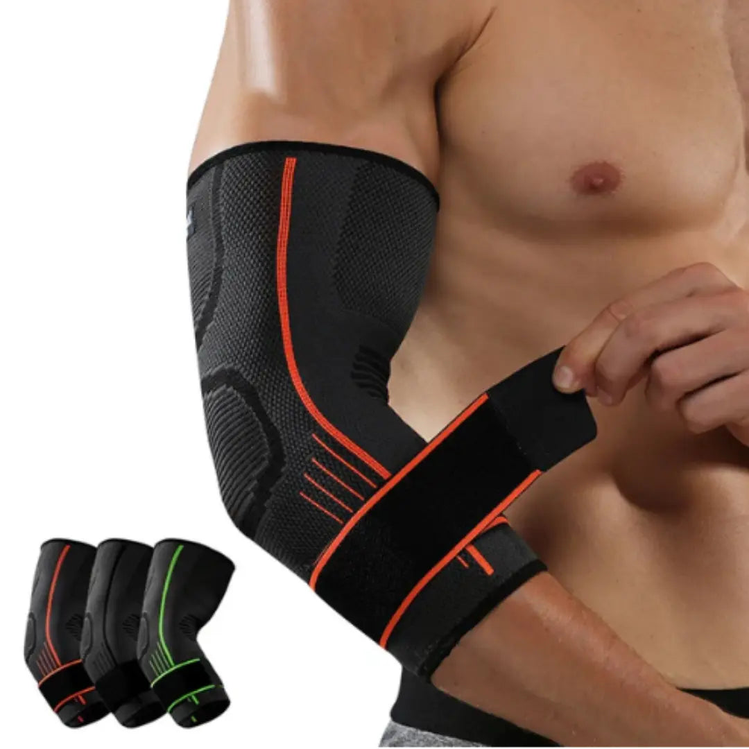 Armbågsstöd med Variabel Kompression – Lindrar Armbågssmärta & Stödjer Underarmen