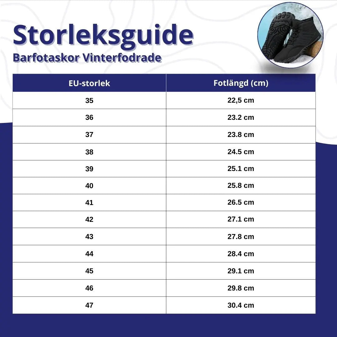 Barfotaskor Vinterfodrade Med Vattenavvisande & Halkfria Vinterkängor