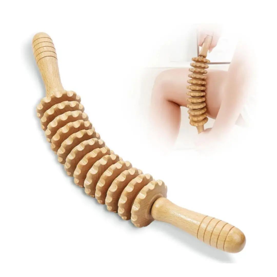 Böjbar Massageroller Med Ergonomisk Design för Rygg, Ben och Nacke