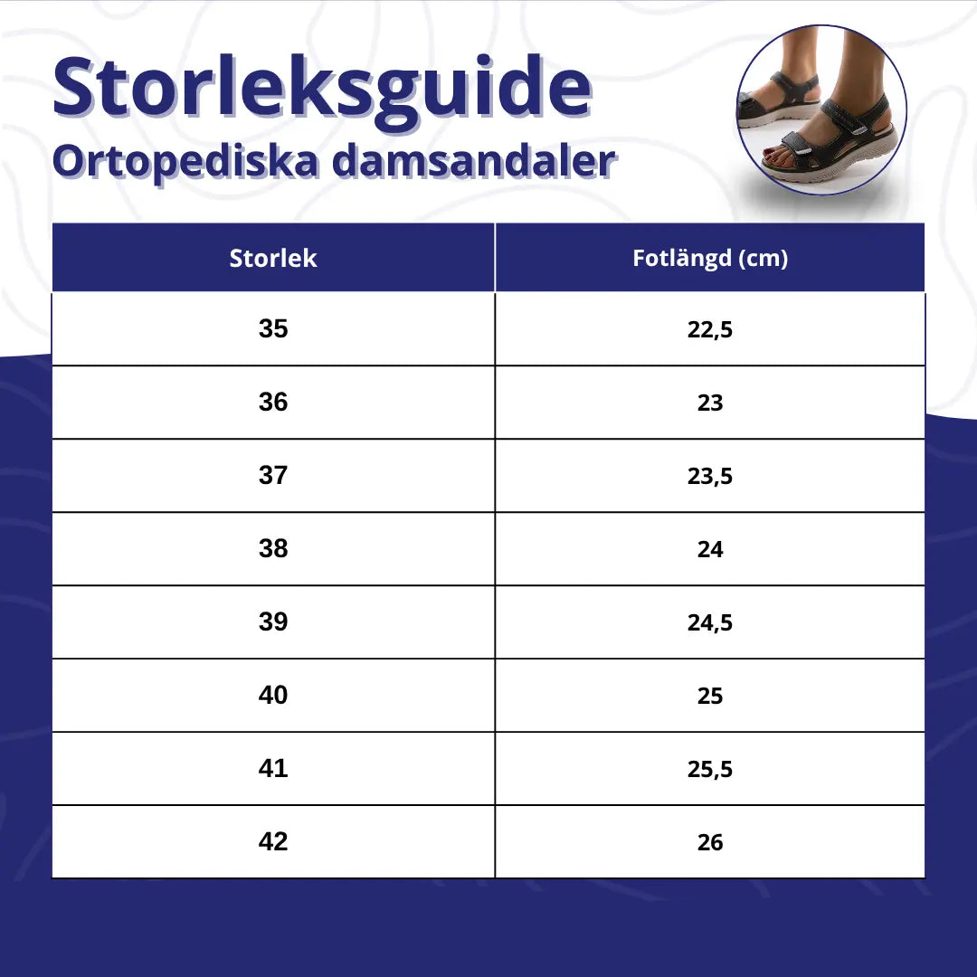 Damsandal med Ortopediska Halkfria Ergonomiska Sulor