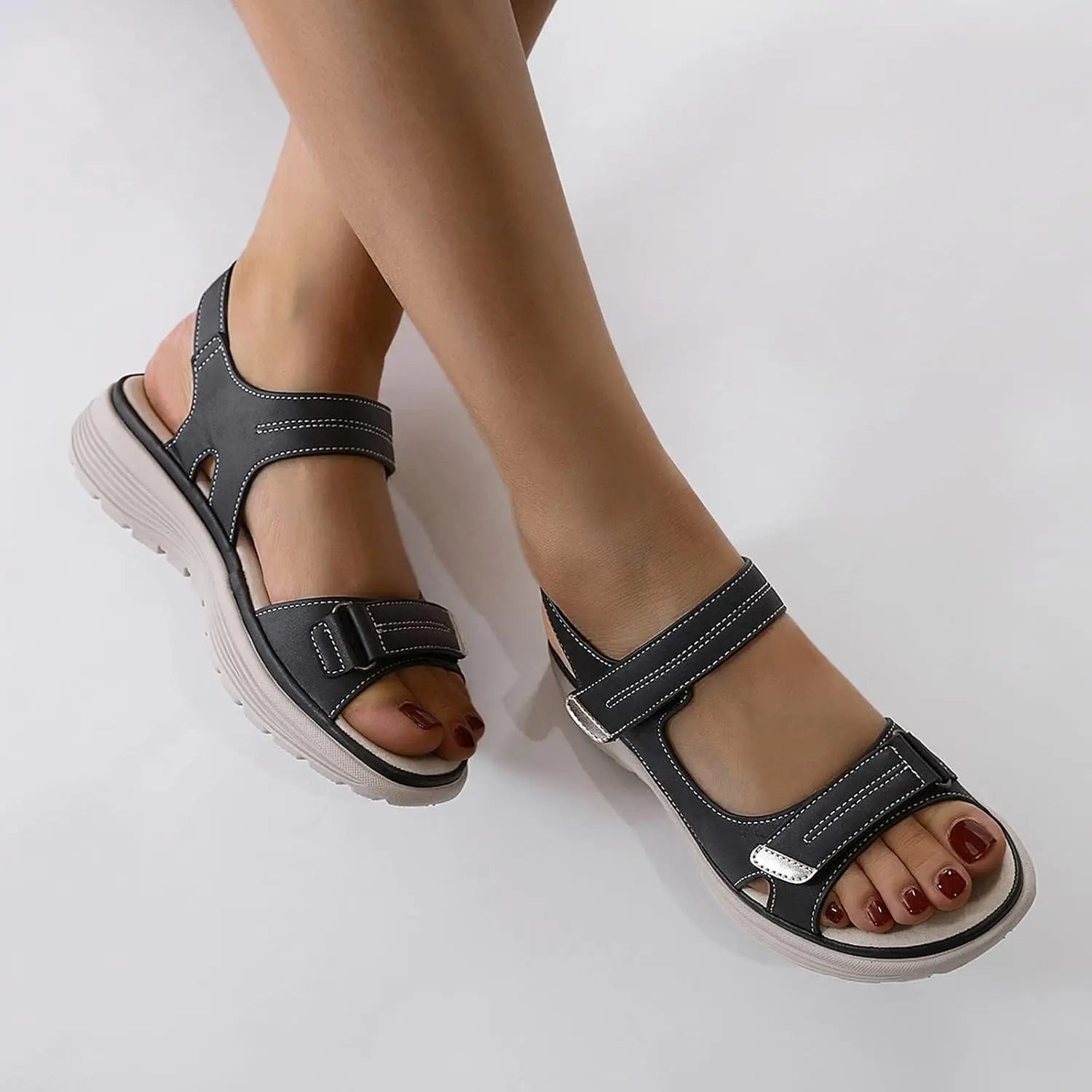 Damsandal med Ortopediska Halkfria Ergonomiska Sulor