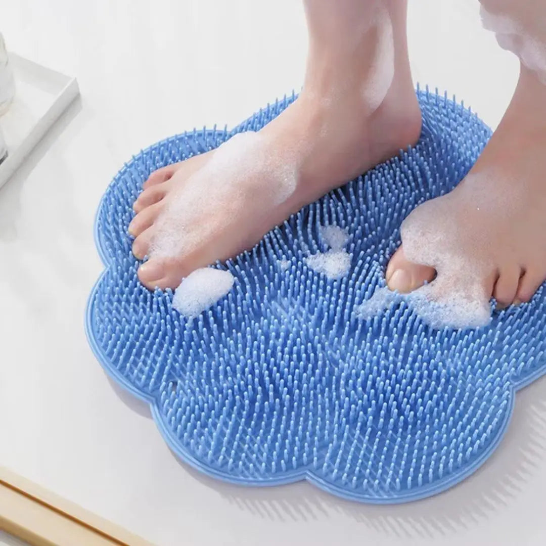 Duschskrubbmatta mot förhårdnader – Fotmassage och exfoliering direkt i duschen