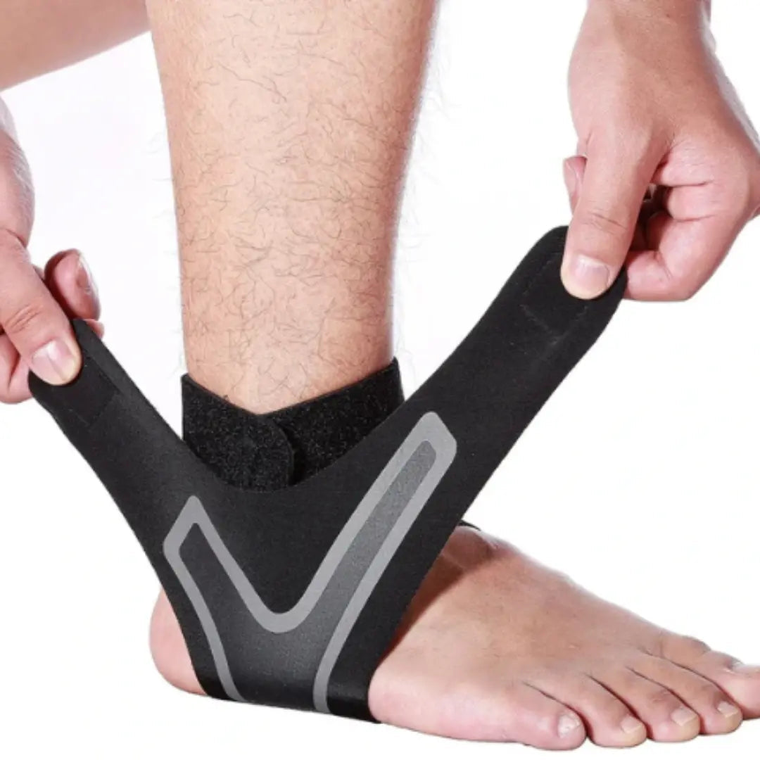 Elastiskt Fotledsbandage med Justerbar Passform – Stöd & Kompression vid Träning