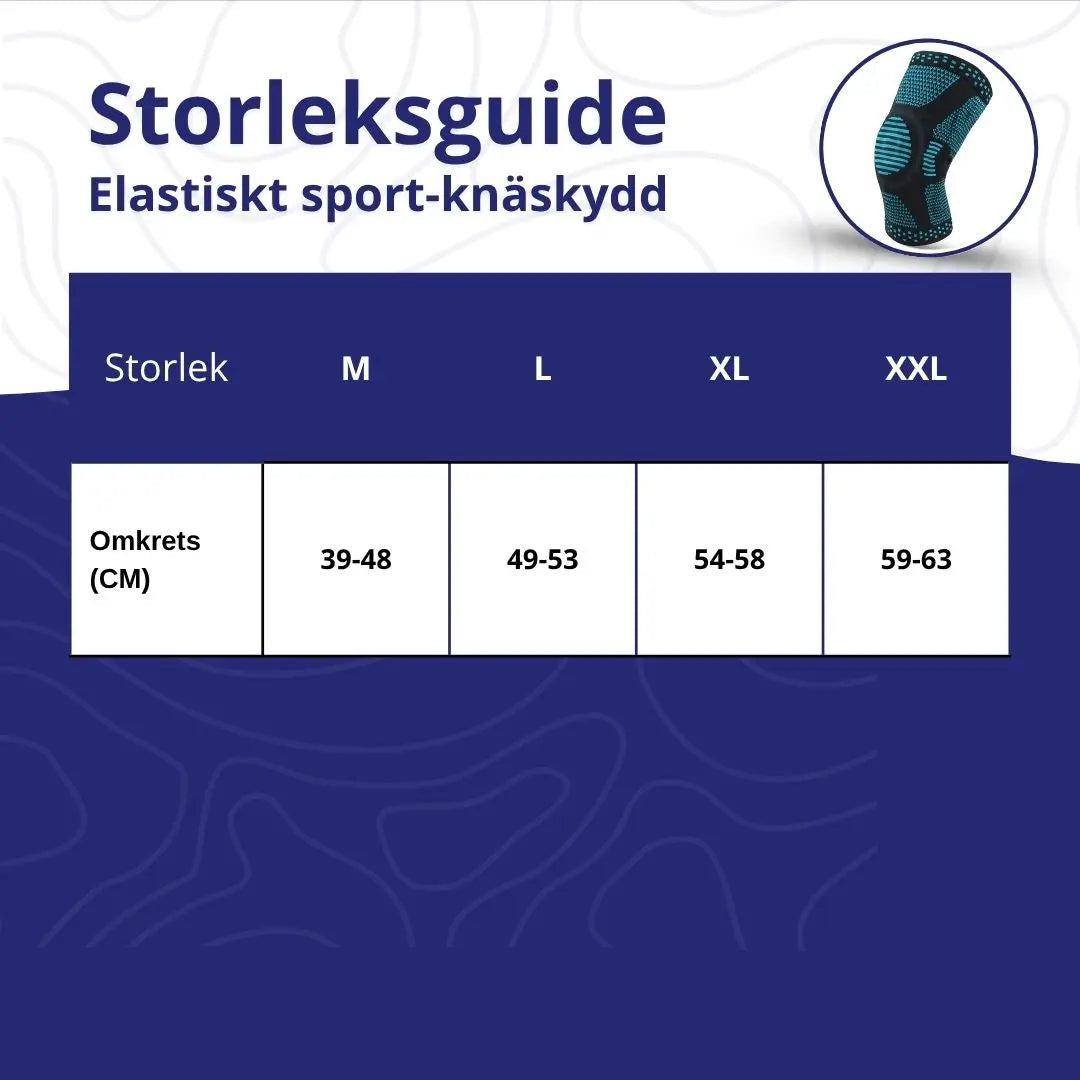 Elastiskt sport-knäskydd med kompression för smidig rörlighet under träning