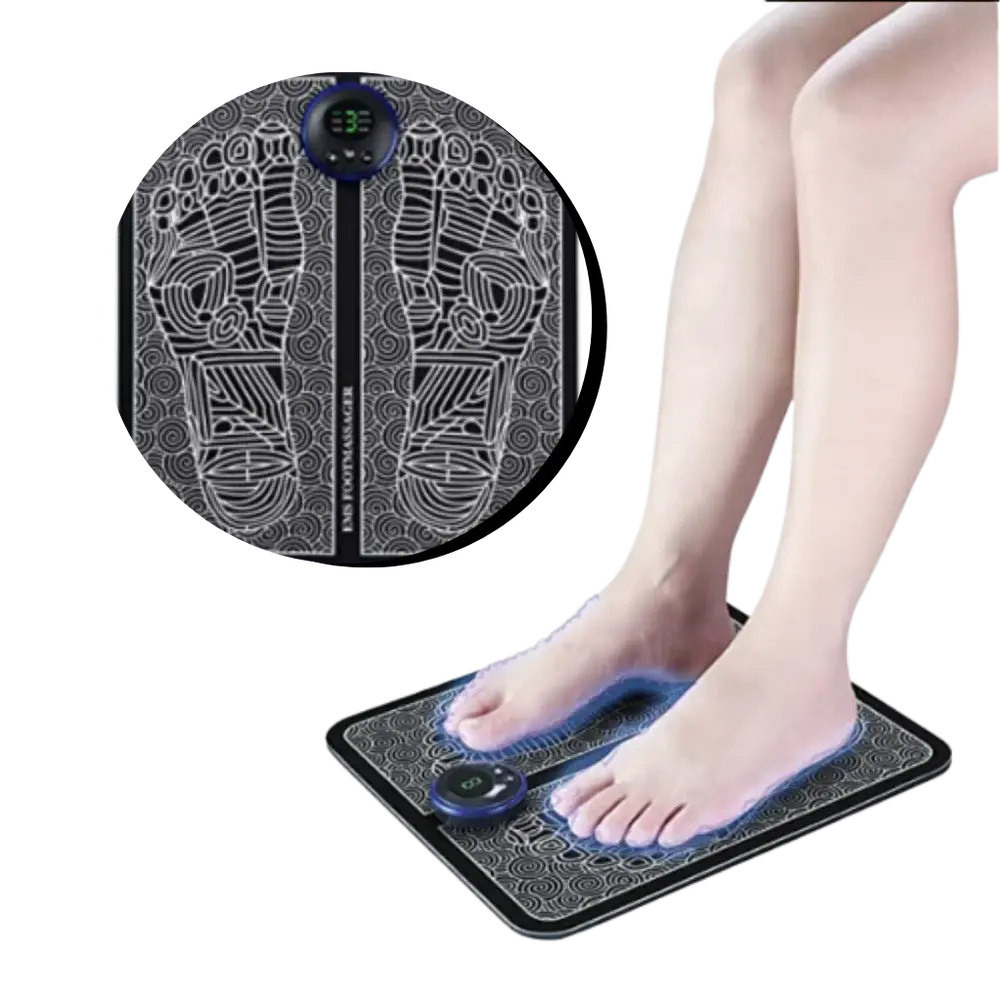 Elektrisk Fotmassagematta med EMS – Muskelstimulering & Avslappning för Trötta Fötter