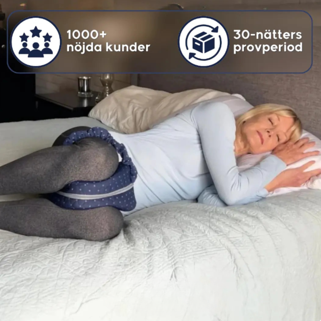 Ergonomisk knäkudde med Memoryskum för Rygg och Höfter