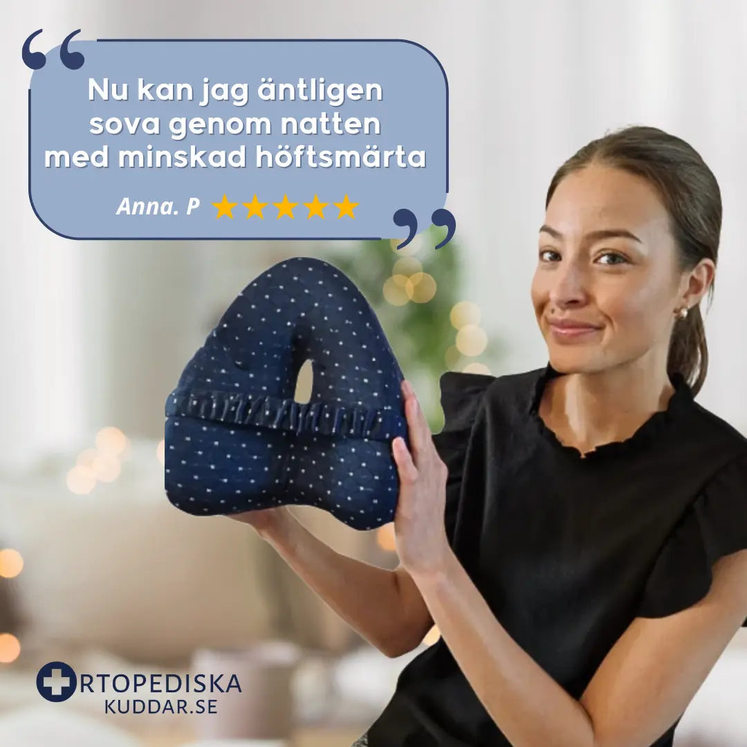 Ergonomisk knäkudde med Memoryskum för Rygg och Höfter