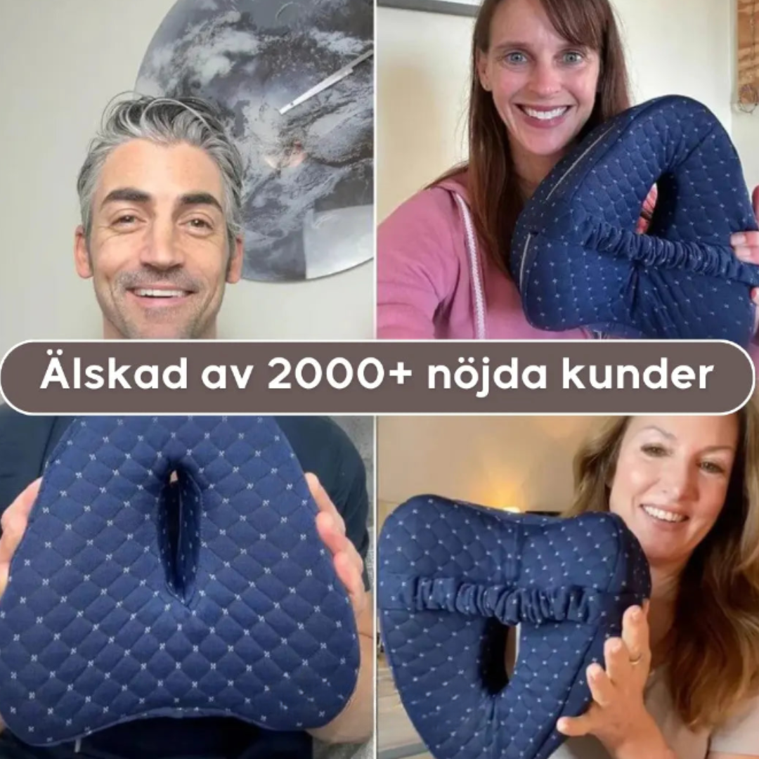 Ergonomisk knäkudde med Memoryskum för Rygg och Höfter