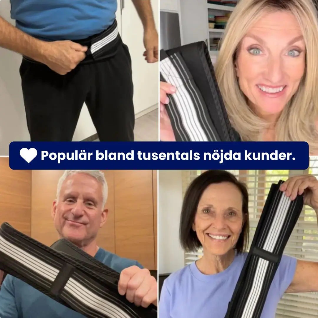 Ergonomiskt bäckenbälte för aktivitet och avkoppling