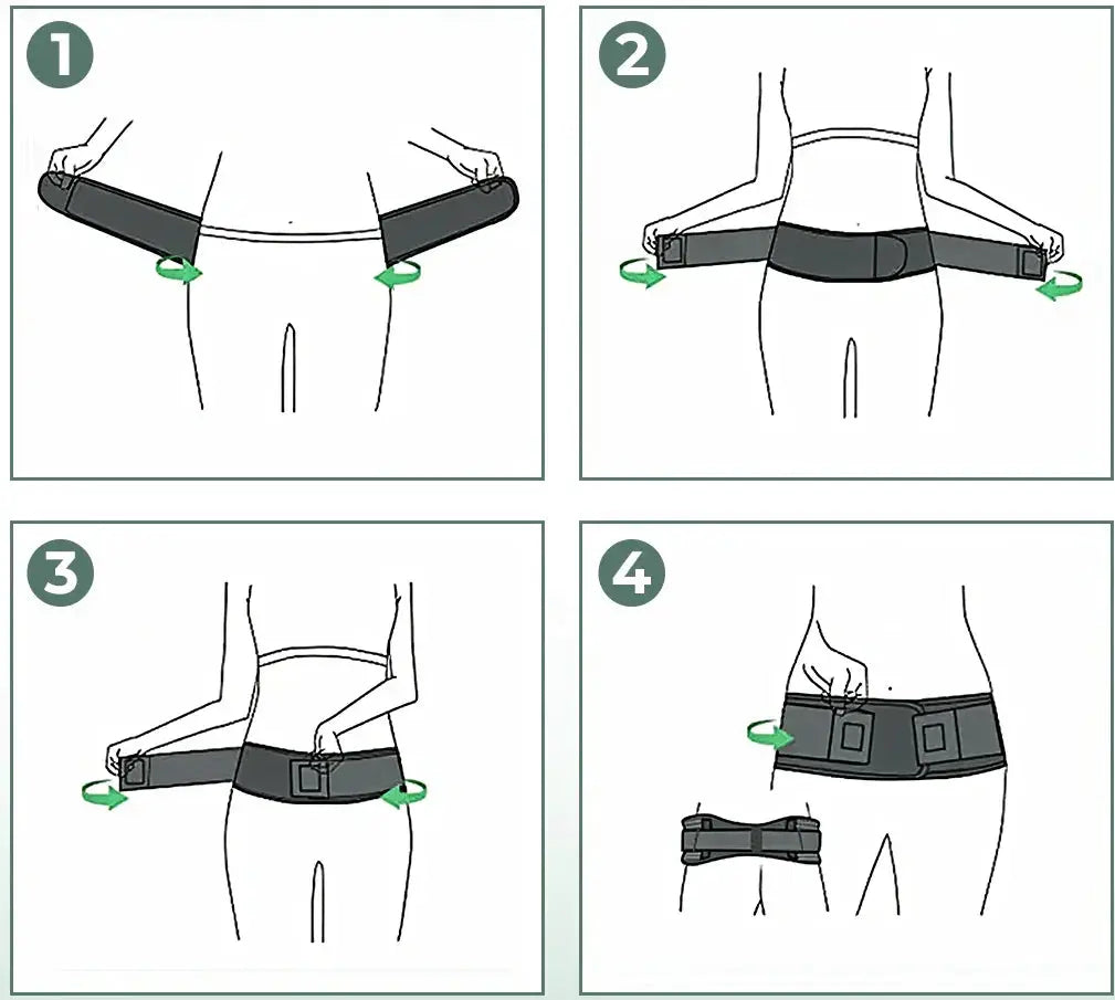 Ergonomiskt bäckenbälte för aktivitet och avkoppling