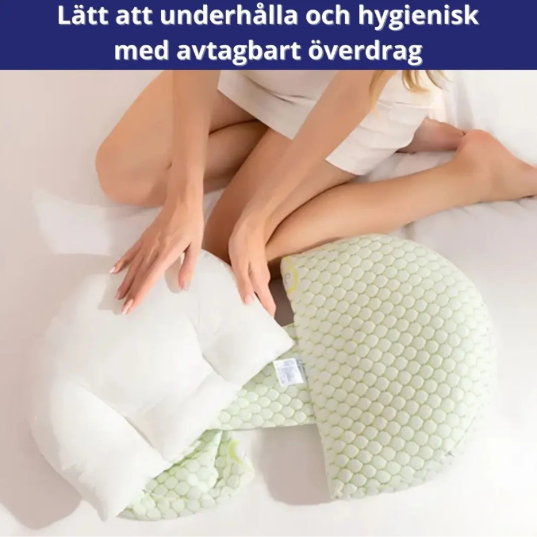 Graviditetskudde – U-Designad Med Andningsbar, Mjuk Bomull