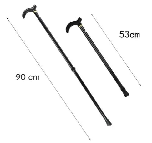 Justerbar Aluminiumkäpp – Ergonomisk Promenadkäpp med Halkskyddad Gummisula
