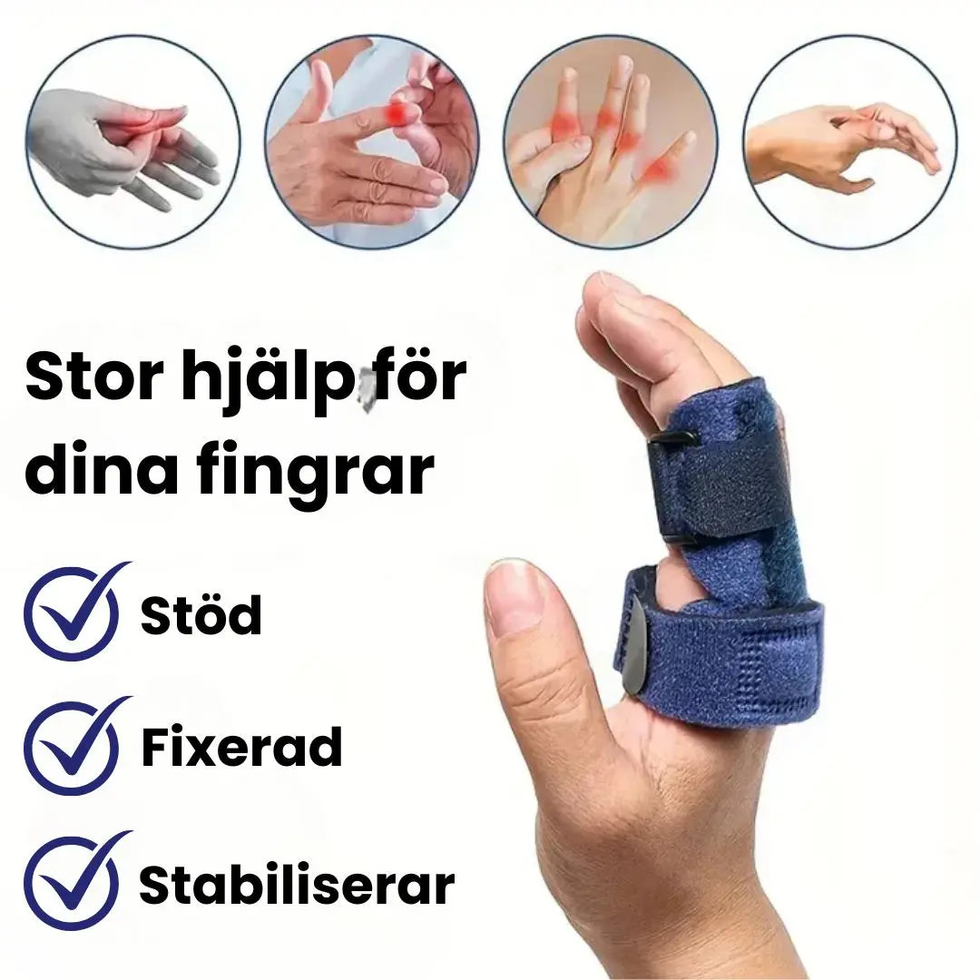 Justerbar Fingerskena med Aluminiumstöd För StabiltStöd för Fingrar