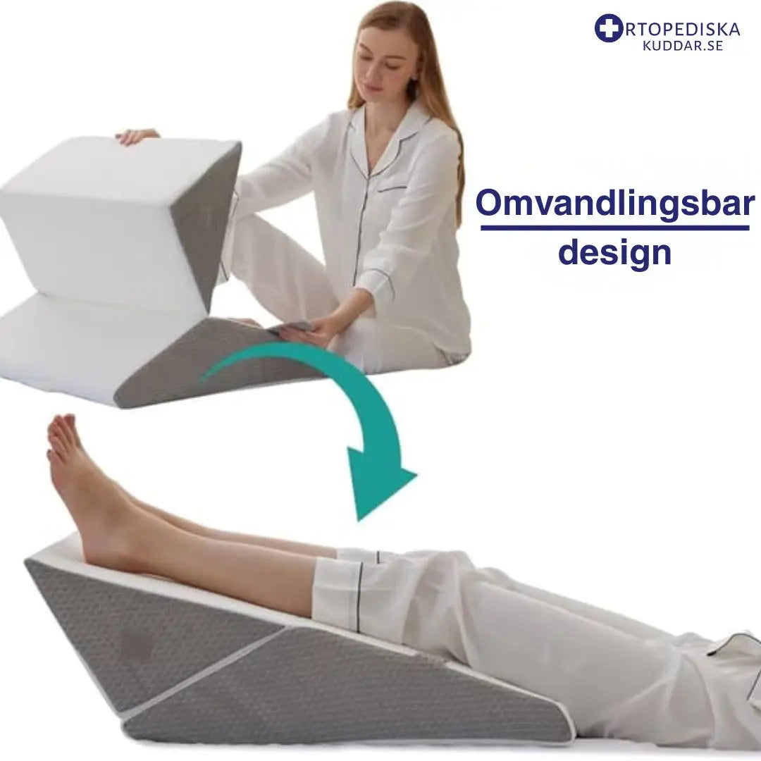 Kilkudde 10-i-1 med memory foam med justerbar stödkudde för rygg, ben och återhämtning