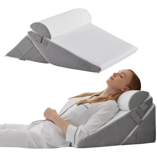 Kilkudde 10-i-1 med memory foam med justerbar stödkudde för rygg, ben och återhämtning