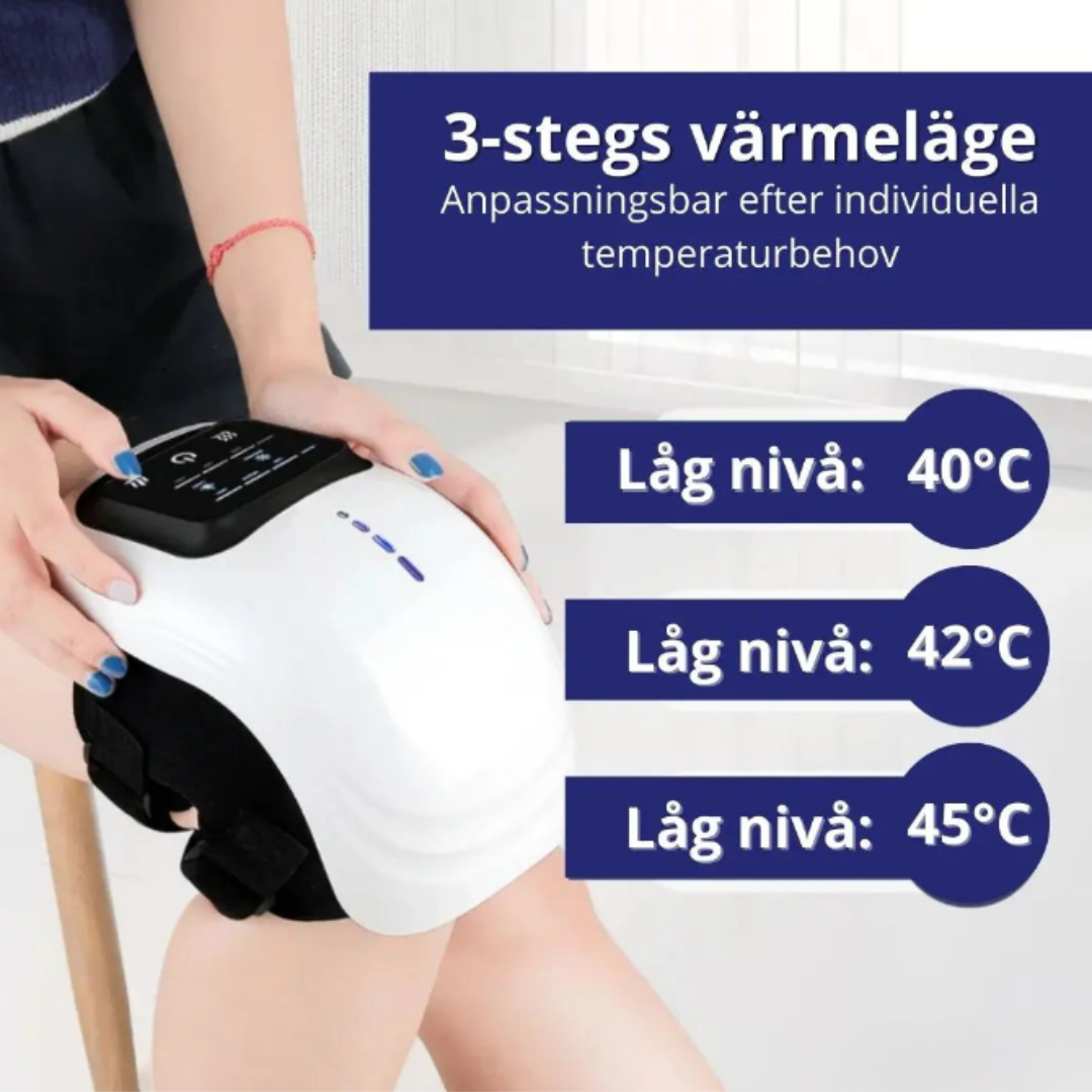 Knäterapiutrustning – Laserljus, Infraröd Värme & Vibrationsmassage mot Knäsmärta Hemma
