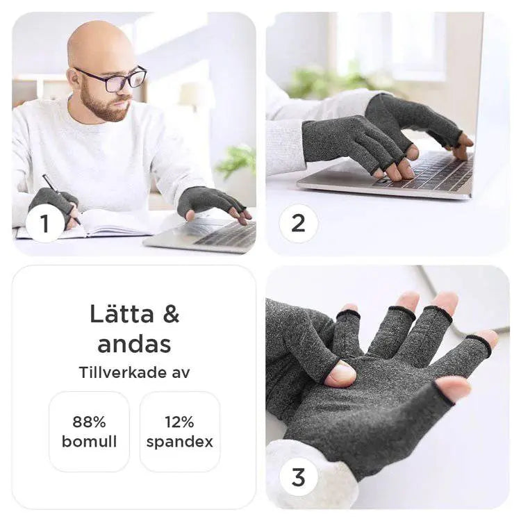 Kompressionshandskar för artrit, artros & handsmärta
