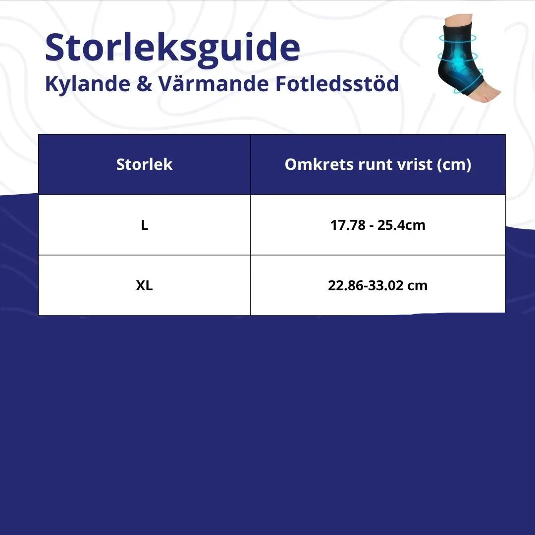 Kylande & Värmande Fotledsstöd