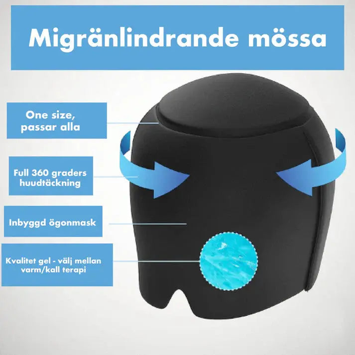 Kylmössa med kylgel – Omedelbar lindring mot huvudvärk, migrän och stress
