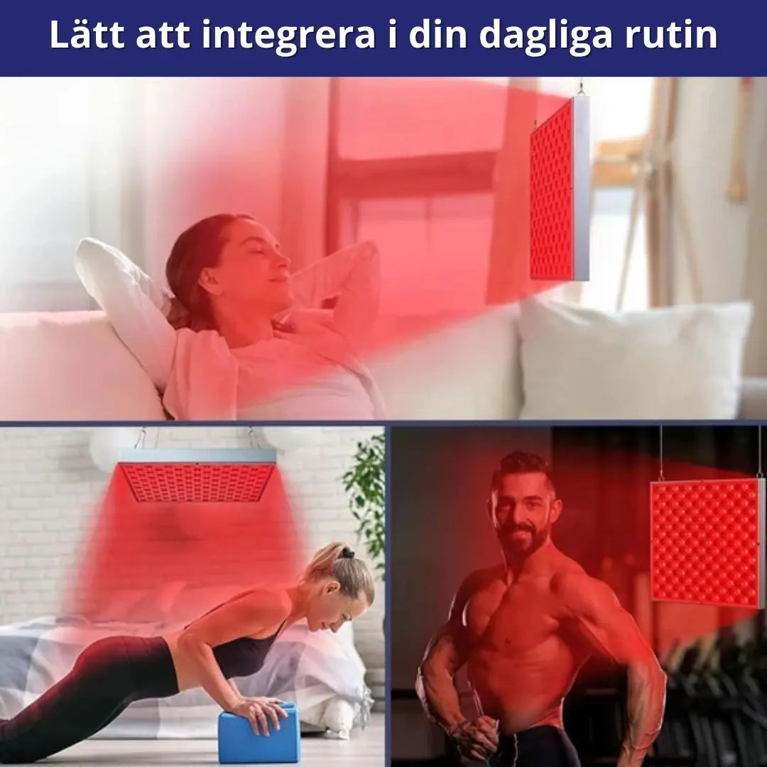 LED Ljusterapi Panel För Hudvård, Smärtlindring och Muskelavslappning