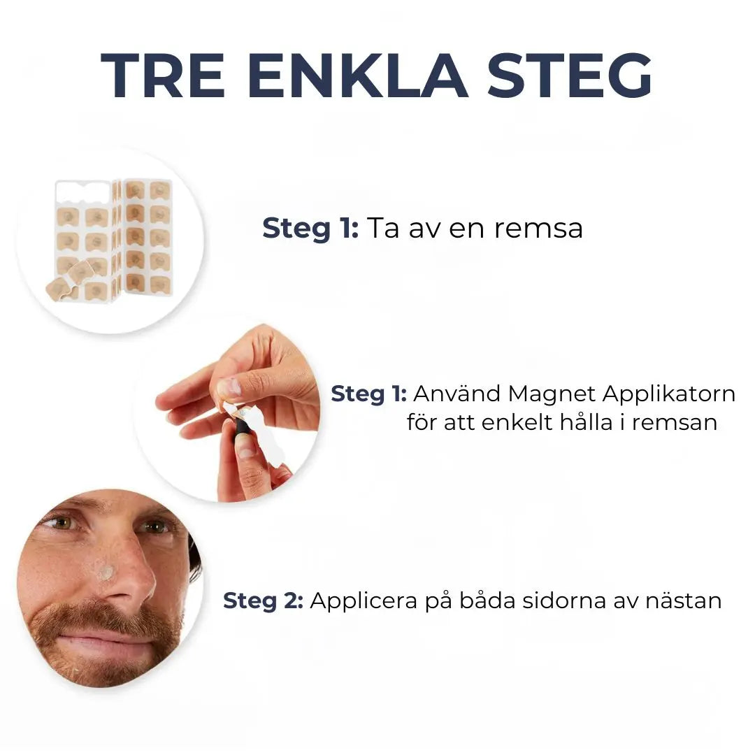 Magnetisk Näsvidgare för Nattbruk – Öppnar Näsgångarna & Minskar Snarkning