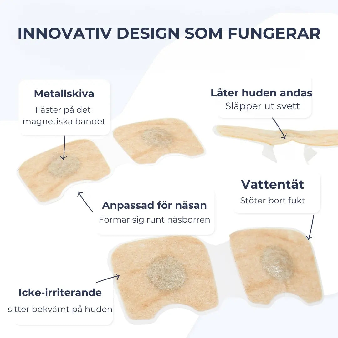 Magnetisk Näsvidgare för Nattbruk – Öppnar Näsgångarna & Minskar Snarkning