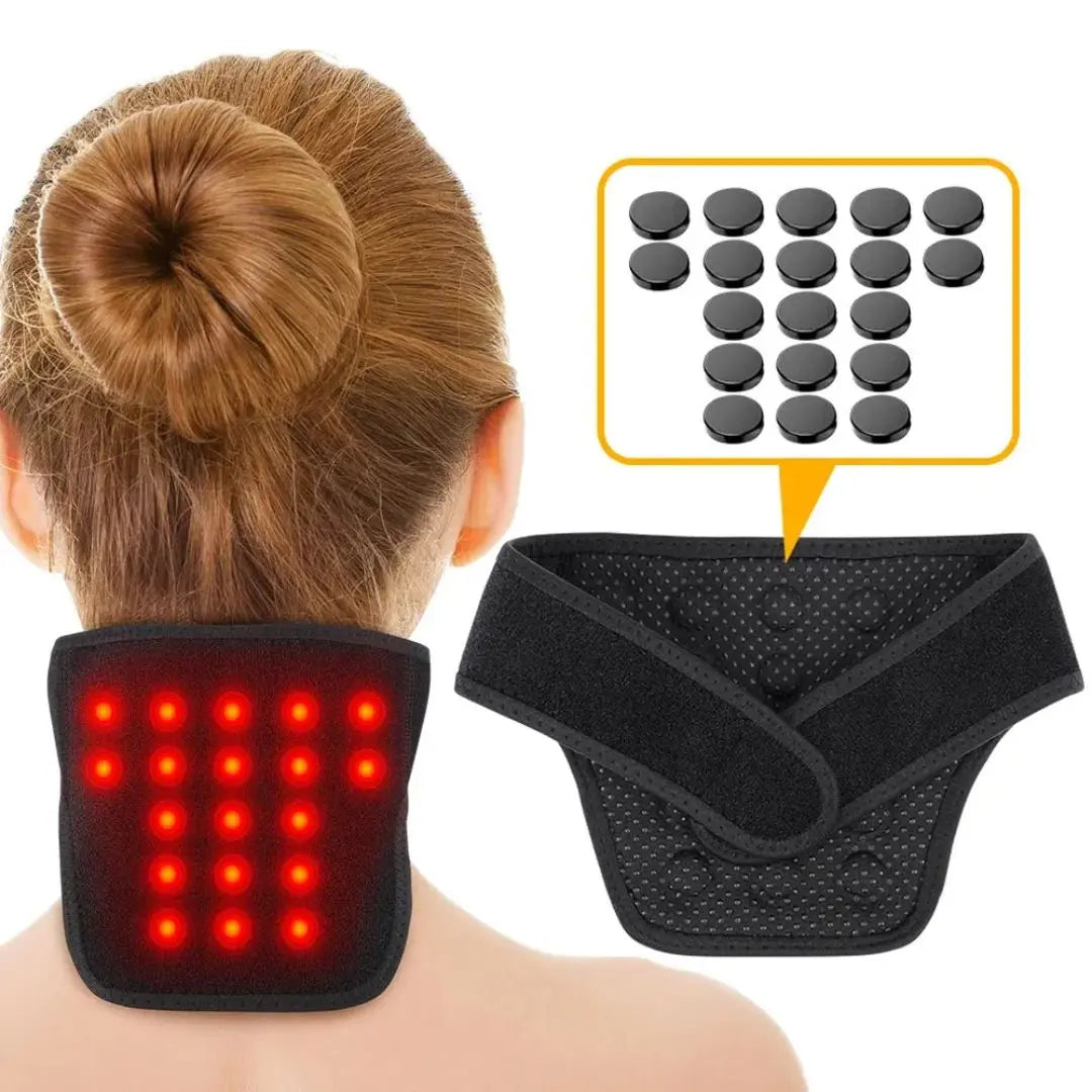Magnetiskt Nackstöd med Värmeterapi – Lindra Nacksmärta & Stelhet med Infraröd Värme