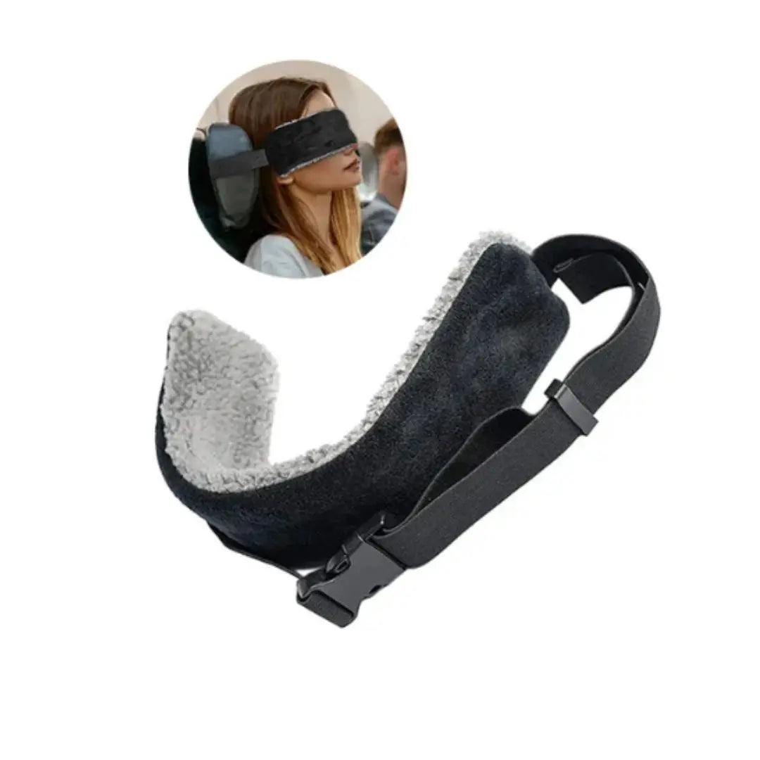 Nackstöd & Sovmask i Ett, En Justerbar och Kompakt Lösning För Din Resa