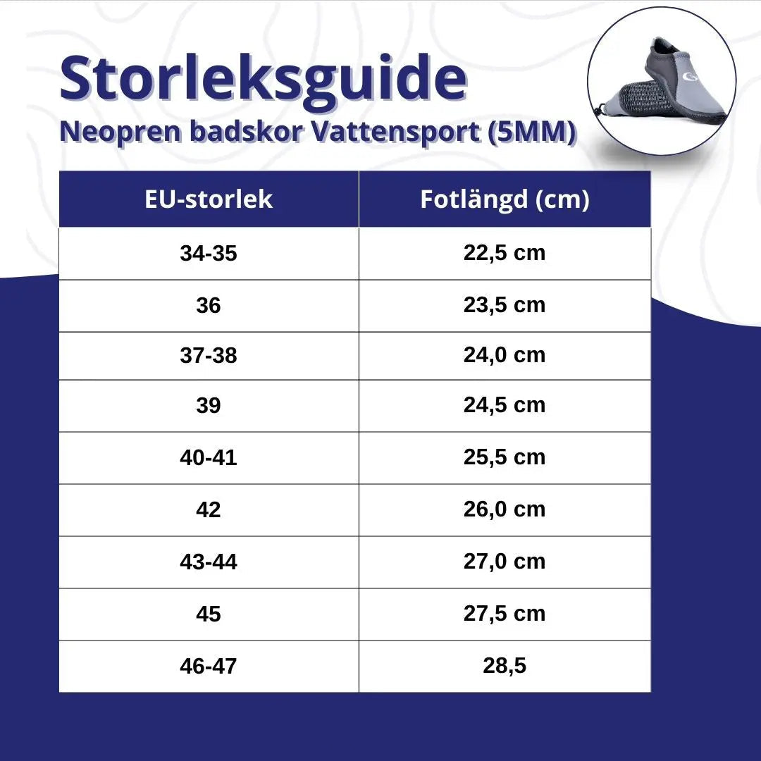 Neopren Badskor för Vattensport – Snorkling, Surfing, Dykning & Paddling med Halkskydd