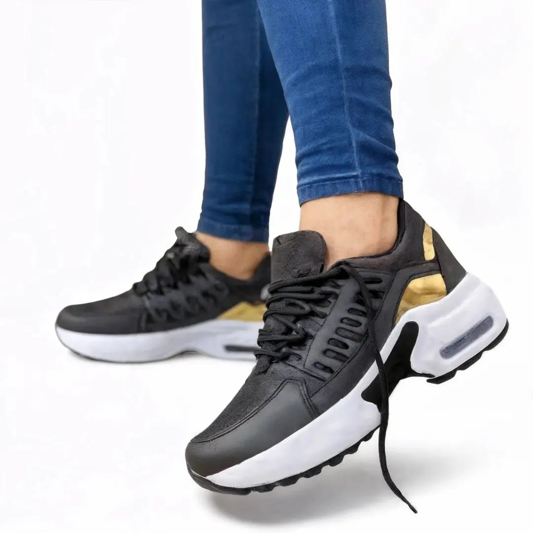 Ortopediska Halkfria Sneakers för Damer – Terapeutisk Dämpning & Fotvalvsstöd