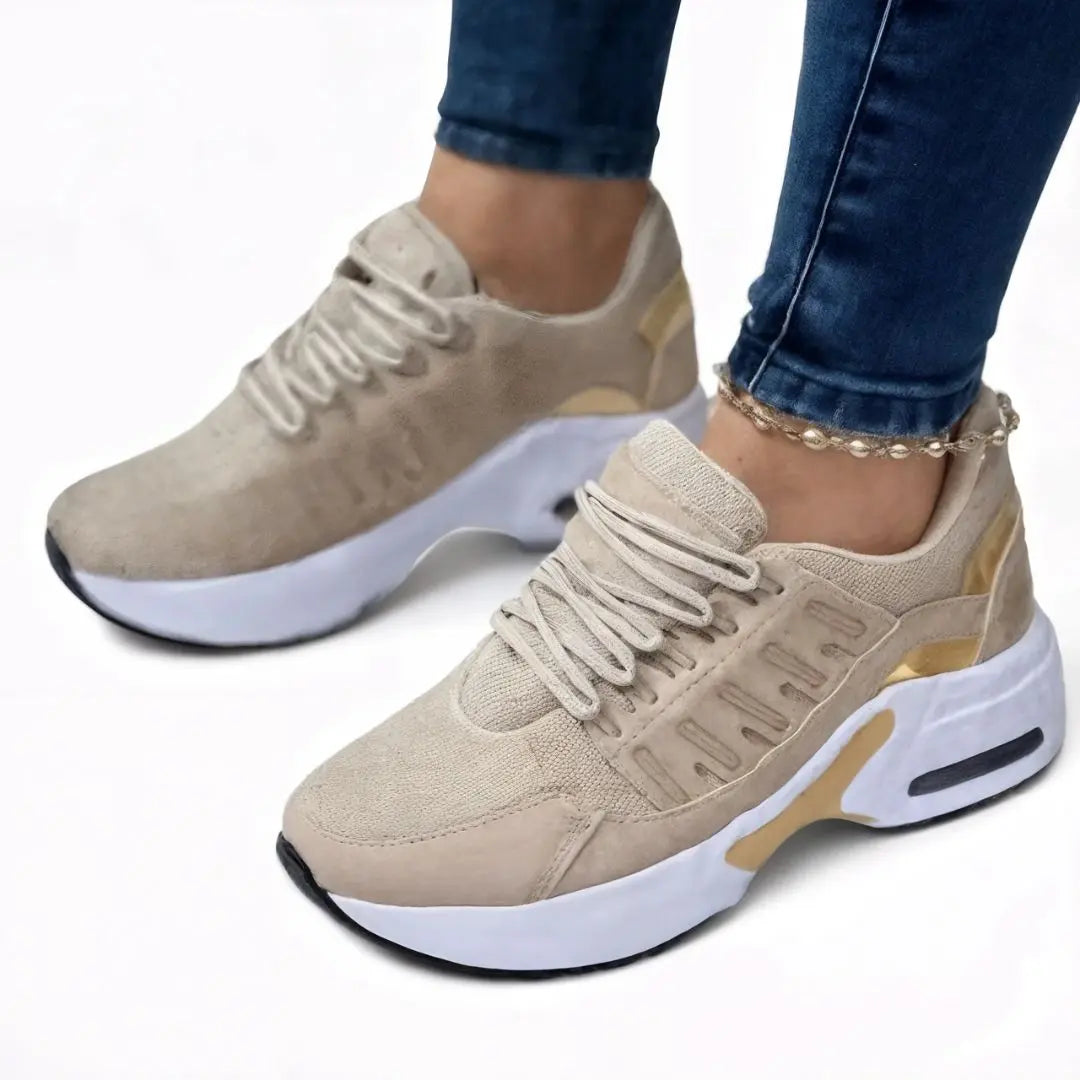 Ortopediska Halkfria Sneakers för Damer – Terapeutisk Dämpning & Fotvalvsstöd