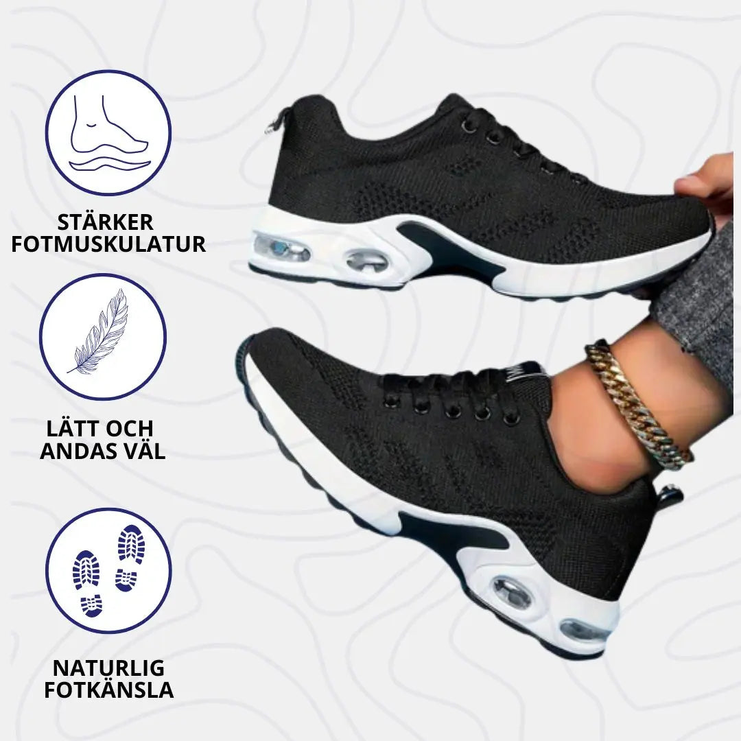 Ortopediska Lättvikts-Sneakers Unisex – Stötdämpning, Fotvalvsstöd & Andningsbart Material