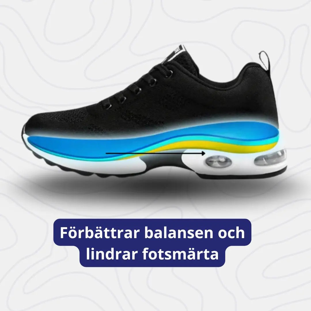 Ortopediska Lättvikts-Sneakers Unisex – Stötdämpning, Fotvalvsstöd & Andningsbart Material