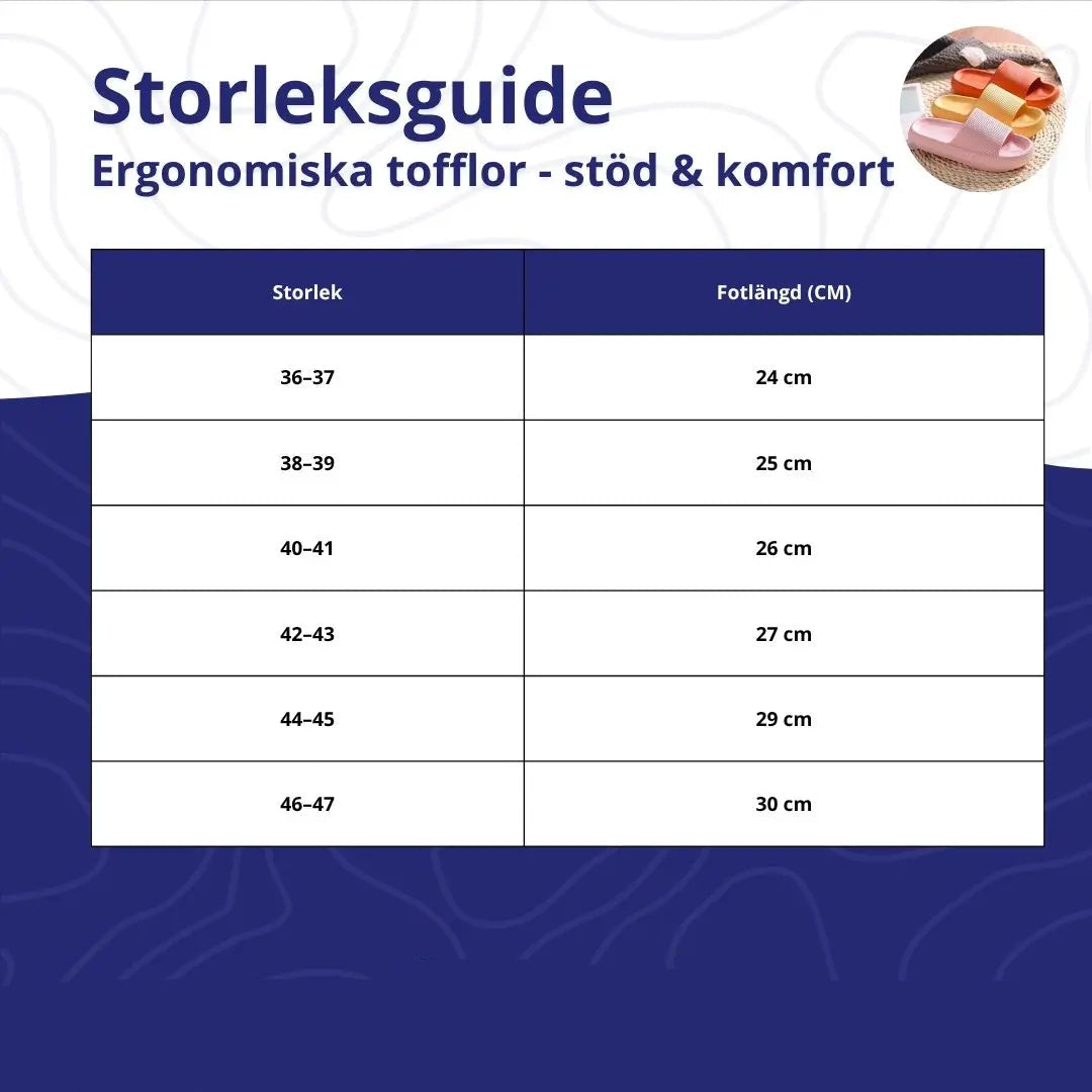 Ortopediska Tofflor med Plantarstöd – Skonsamma Hemmastofflor för Hela Foten