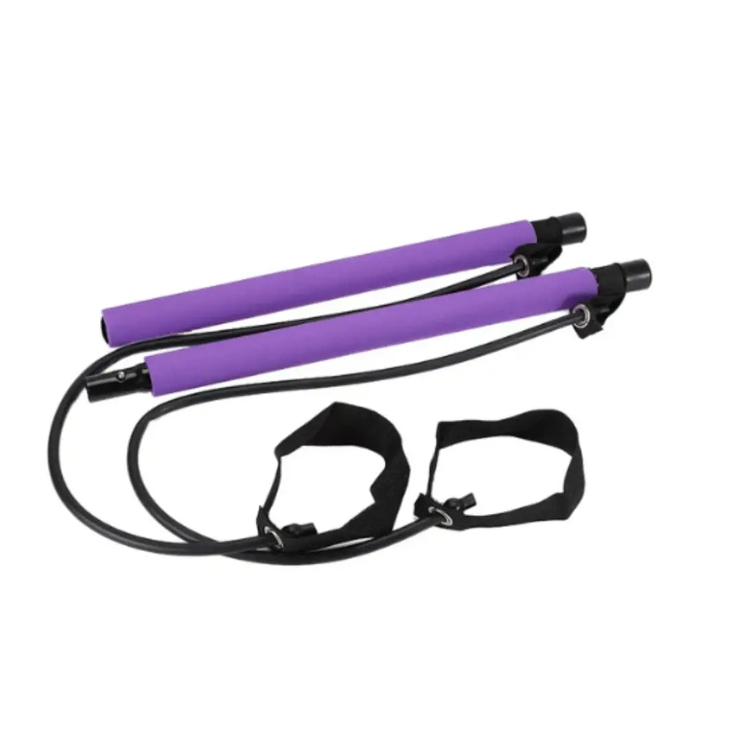 Pilatesstång med Motståndsband – Effektiv Hemmaträning för Styrka, Flexibilitet & Balans