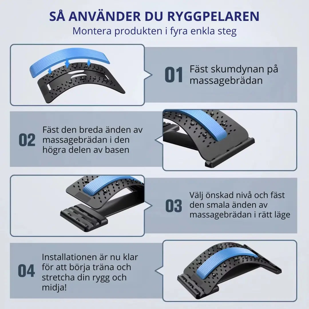 Ryggbåge för Hemmabruk – Sträck Ryggraden, Förbättra Hållning & Lindra Ryggvärk